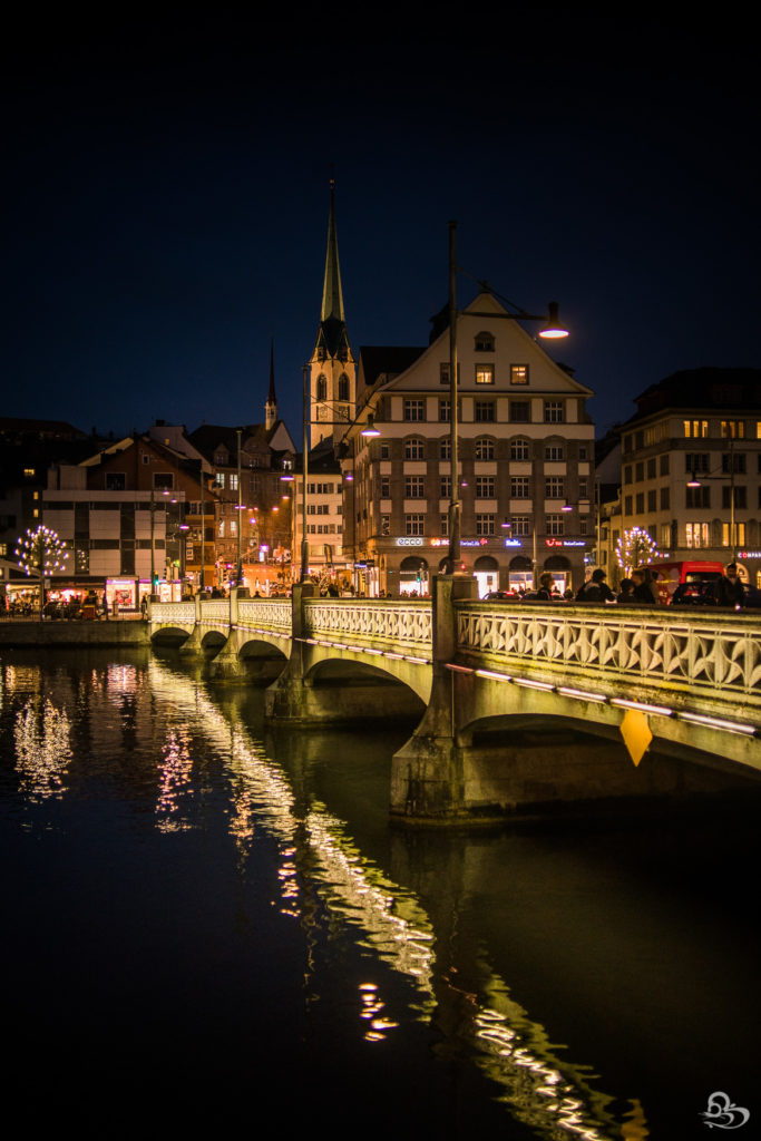 Old Town Zurich at Night 